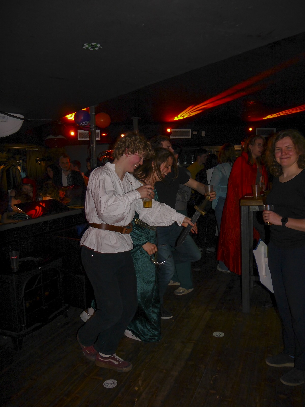 Groepsfoto na middernacht